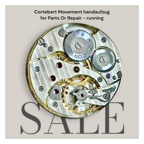 Cortebert Chronometer Mov.cal.526/ Dial/Hands/run/ for Parts Or Repair - Bild 2 von 7
