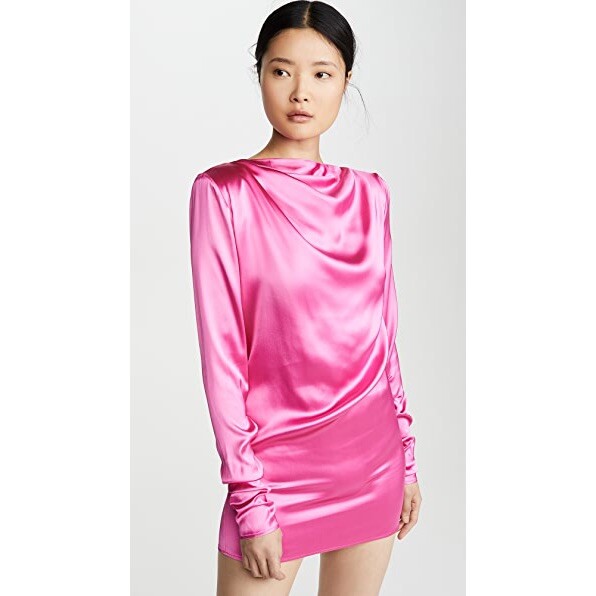 Pink Midori one-shoulder silk mini dress | GAUGE81 | MATCHESFASHION UK