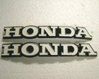 HONDA Tank Badge Set (pair) Left & Right for CB750 K2 1972 Metal Emblem HT02L&R