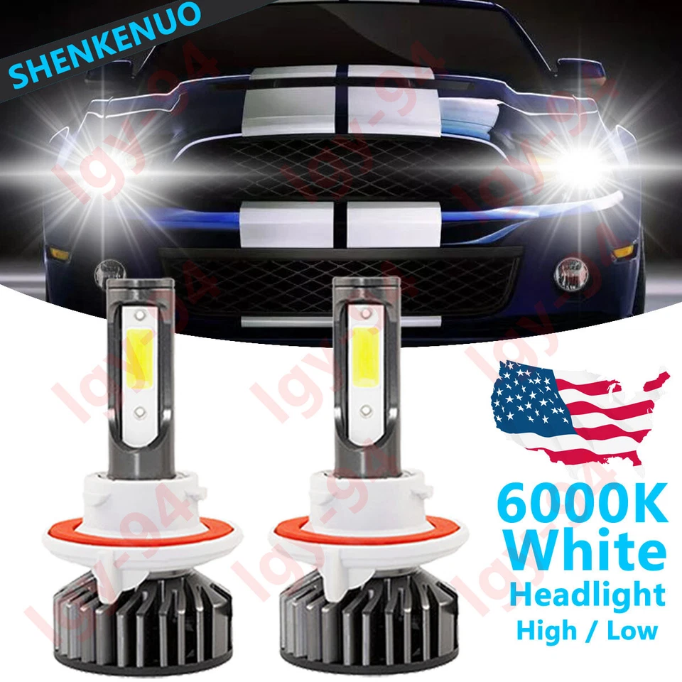 Kit de bombillas LED haz alto/bajo F2 para Ford Mustang GT 2005-2012 - H13 9008 Foto 2 de 4