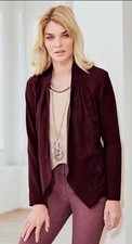 Linea Tesini @ Kaleidoscope Leather Jacket In Maroon (ccc255)