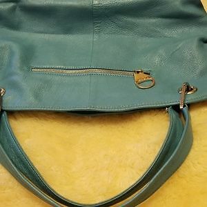 DUDU Leather purse, teal - Picture 5 of 8