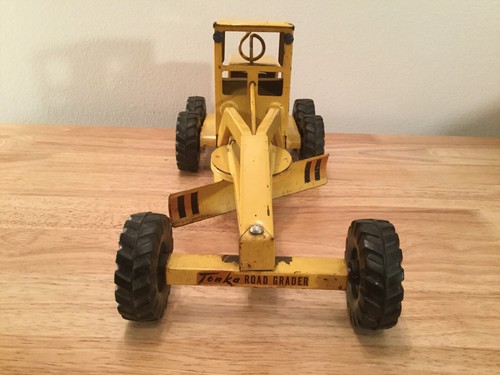 Vintage Tonka State Hi-Way Road Grader 1950’s Pressed Steel Good Condition 17”. - 第 4/12 張圖片