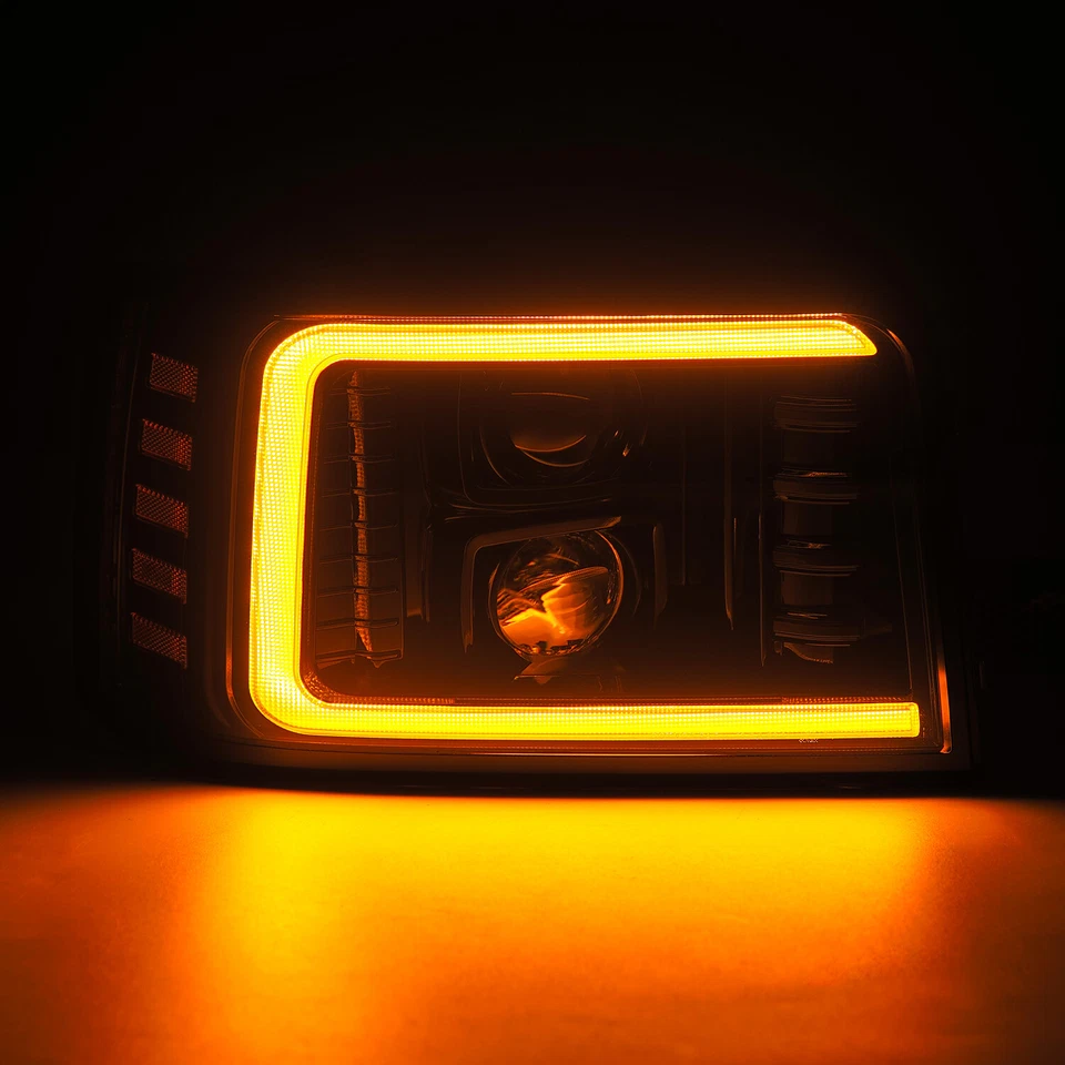 Faros proyectores negros alfa para Ford serie F/Bronco serie PRO 1992-1996 Foto 3 de 4