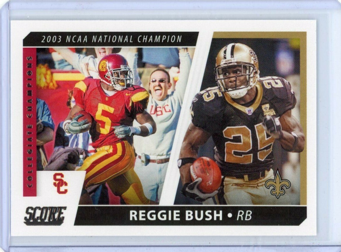 2021 Score Reggie Bush 2003 NCAA National Champion Insert - New