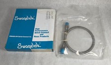 NEW Swagelok SS-4BHM-18 Braided Flexible Stainless Hose 18 Length