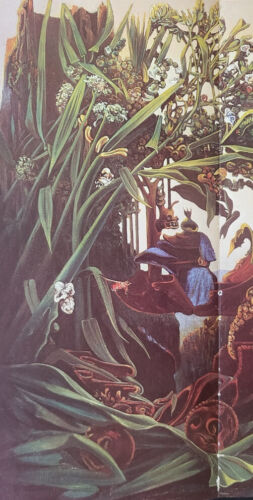 Max Ernst "Abendlied" Doppelblatt montiert Offset Lithographie Druck 1977 - Bild 2 von 3