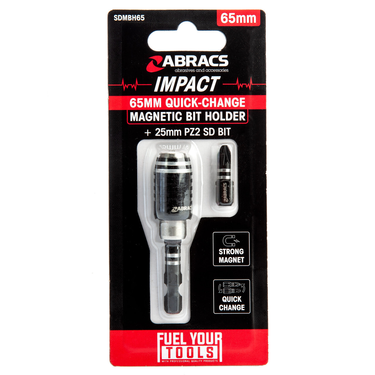 Abracs 65mm Quick-Change Magnetic Bit Holder