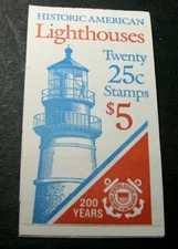 US Booklet Stamp Scott# BK171 Lighthouses 1990  MNH P#4  L401