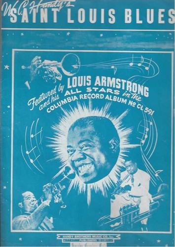 Saint Louis Blues Sheet Music Louis Armstrong 1955 Handy Brothers Music Co.