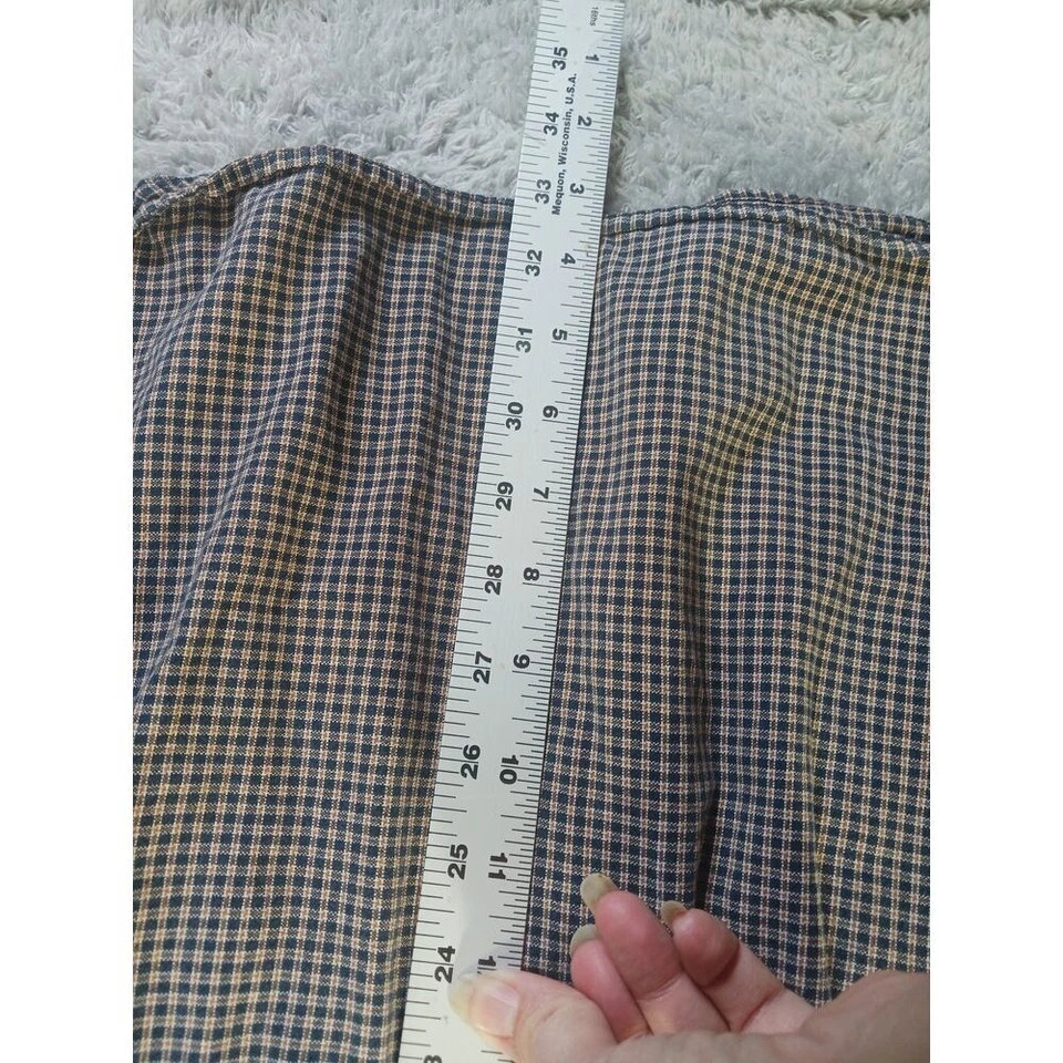 Рубашка John Ashford Oxford размер XL высокая на пуговицах спереди клетчатая с длинным рукавом классический покрой - Изображение 4 из 4