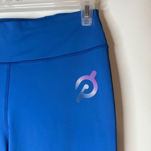 Peloton Blue Cropped Leggings Womens XL Cycling Workout Running Athletic Gym - Picture 2 of 5