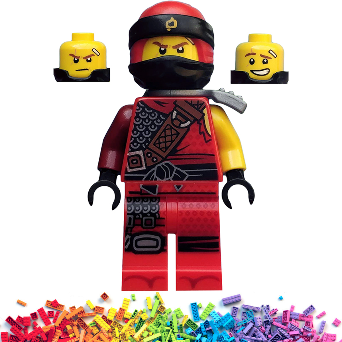 ☀️ New LEGO™ Ninjago™ Kai Hunted Flat Silver Side-Scabbard