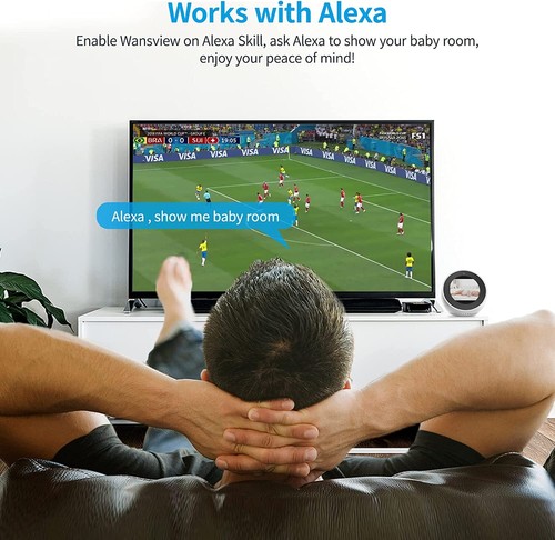 Indoor Wireless Security Camera 2Way Audio, Night Vision, Alexa, Pan-Tilt, Zoom - Picture 26 of 26