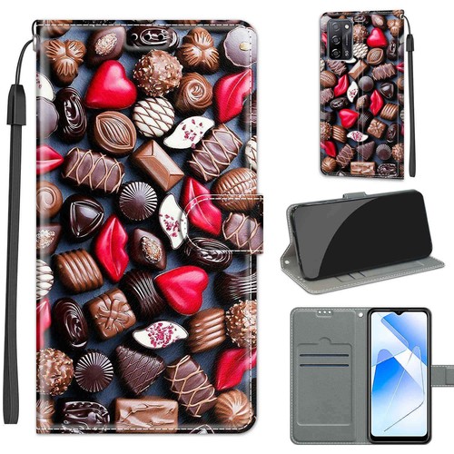 Cat Butterfly Flower Wallet Phone Case For OPPO A58 A54 A57 A77 A15 A16 A53 A55 - 第 17/31 張圖片