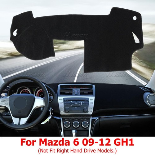 Salpicadero Cubierta Alfombra Protector Solar Negro para Mazda 6 2009-2012