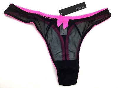 Love Claudette Dessous Sucre Thong Bikini Panty Briefs Women Lingerie Pink Black