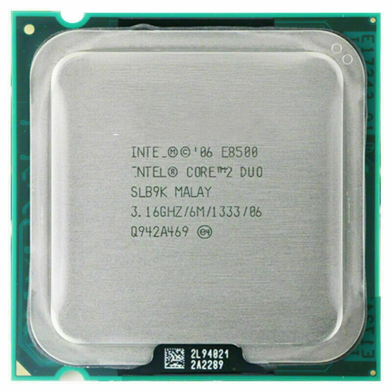 CPU Intel Core 2 Duo E8500 Dual-Core 3.16 GHz 1333 MHz Socket T Processor - Photo 3/4