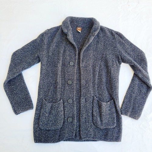 Tea Collection Girl's Navy Sweater Button-up Knit Cardigan - size 8/10