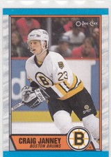 89/90 OPC...CRAIG JANNEY...ROOKIE...CARD # 190...BRUINS...FREE COMBINED SHIPPING. rookie card picture