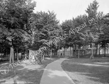 1906 The Park and Auditorium, Bay View, Michigan Old Photo 8.5" x 11" Reprint