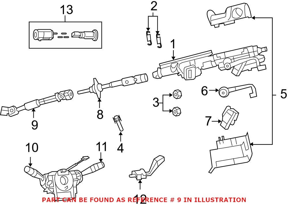 Genuine OEM Mopar Lower Steering Column Intermediate Shaft For Jeep Wrangler JK