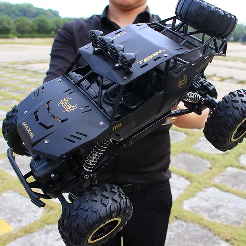 1:12 RC Car – 4WD Off-Road Remote Control Truck 2 Rechargeable Batteries – Black
