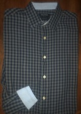 Men's Nautica Classic Fit Long Sleeve Button Front Shirt Size 16 34-35