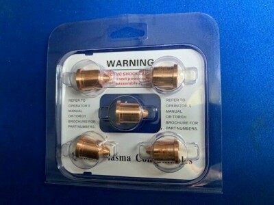 Plasma Cutting Consumables Kit – 10pcs Each: Nozzles, Electrodes, Shield Caps For PMX85/105