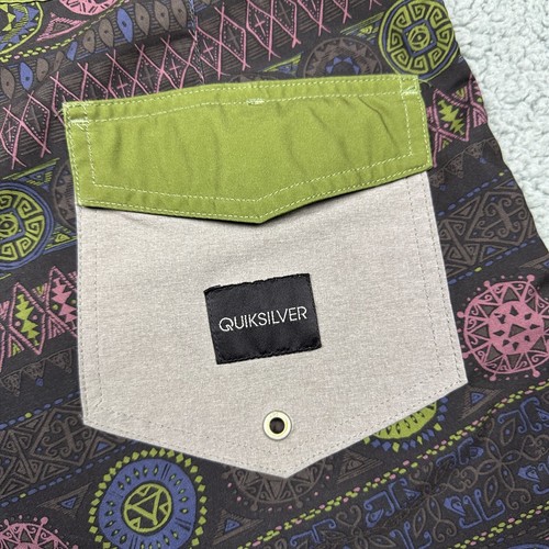 Quiksilver Board Shorts Mens 33 Magic Carpet Surfsilk Scallop Mosaic Swim - Picture 9 of 9