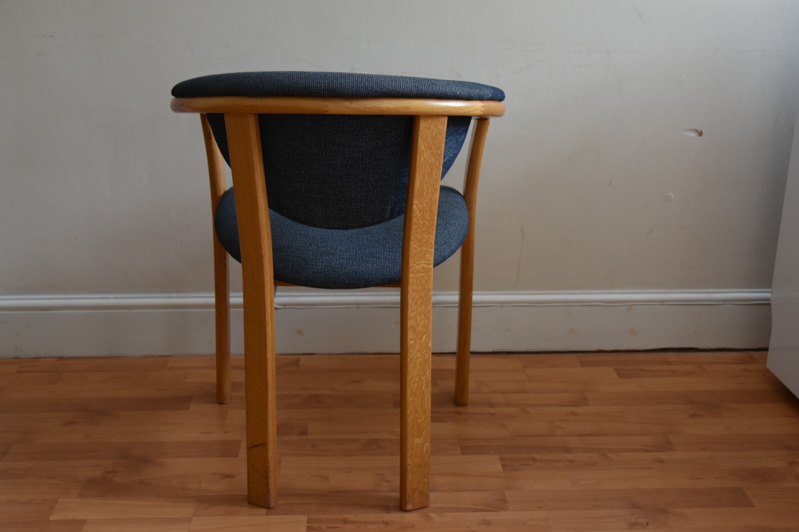Set of 6, blue fabric, upholstered, Dining/Occasional Chairs eBay