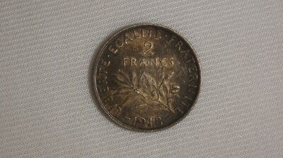 1918 - 2 Francs - France - Silver Coin-- | eBay