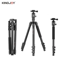 Kingjoy G555+G0 4-Section Travel Tripod Detachable Monopod with Panoramic Ball