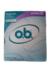 O.B. Tampons Ultra 40 Count Fluid Lock (2 Pack)