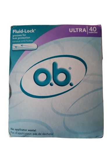 O.B. Tampons Ultra 40 Stück Fluid Lock (3er Pack) OB 3 Boxen 120 Tampons insgesamt