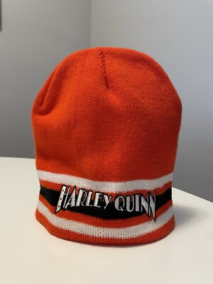 Harley Quinn Six Flags Ultra Rare New Licensed DC Comics One Size Adult Beanie