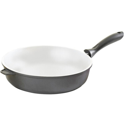 Krüger Aluguss Schmorpfanne aus Serie Oslo Keramik beschichtet 28cm