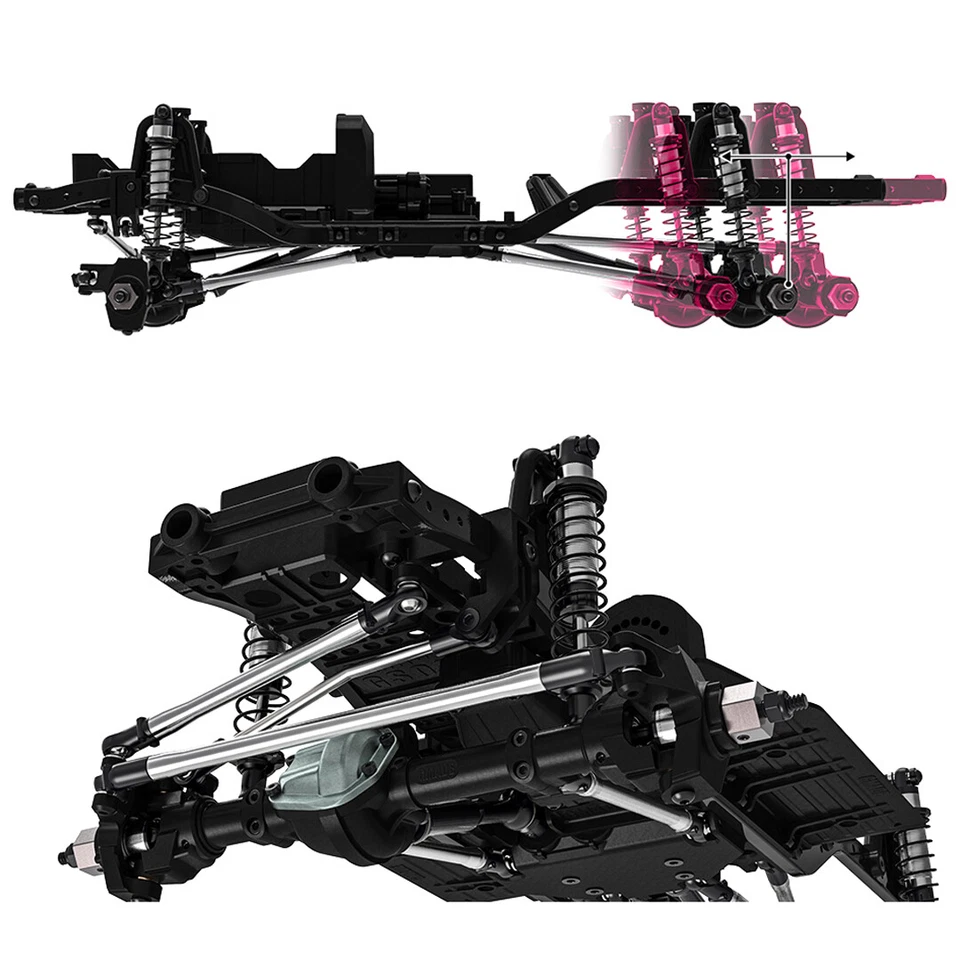 GMade GM57001 GS02 Chassis 1/10 4WD RC Model TA PRO Chassis Kit - Image 3 of 3