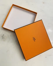 Hermes Empty Orange Small Gift Box 6.5”X 6.75”X 1.25” Great Condition!!!