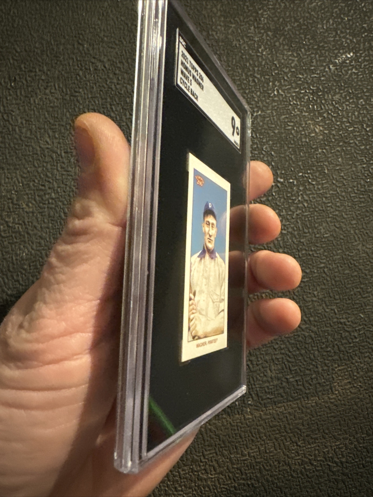 Honus Wagner Baseball Card SGC 9 MINT Topps 206 Wave Cycle Collector 2021 GIFT view 14