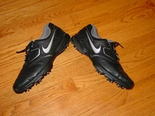 Mens 9.5 Nike Golf Shoes Spikes Cleats Black 552069