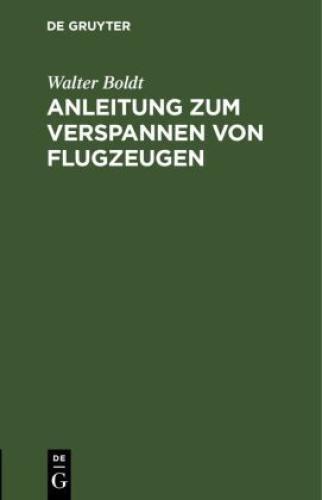 Thumbnail - Anleitung Zum Verspannen Von Flugzeugen Nach Praktischen Erfahrungen