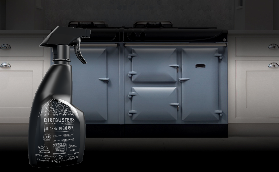 Dirtbusters Kitchen Degreaser grease fat remover 750ml cookers