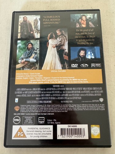 Robin Hood Prince of Thieves 1 DVD Region:2 - Picture 3 of 4
