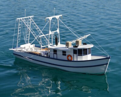 Dumas Boats RC Elektro Boot Rusty Shrimps-Boot 1:24 Holz Bausatz