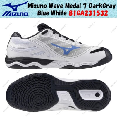 Mizuno Wave Medal 7 DarkGray Blue White 81GA231532 Men's Size