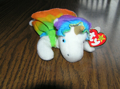 Mystic The Unicorn Ty Beanie Baby Style 4007 With Errors PVC 1994 Exc Cond 