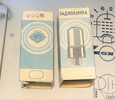 6F5M / 6F5 tube PAIR TESTED NOS/NIB1957,  RoetestV10