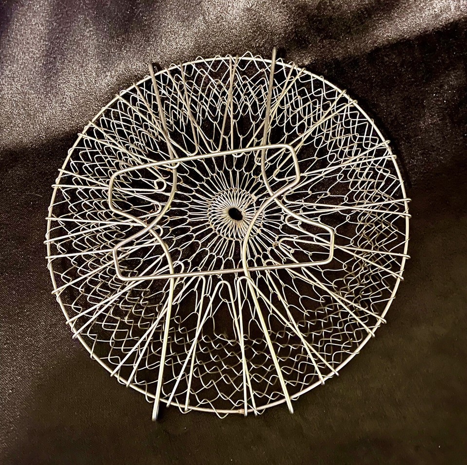 Vintage Folding Wire Egg Basket eBay