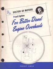 Vintage Two Rx Doctor Motors Perfect Circle Guide Diesel Engine